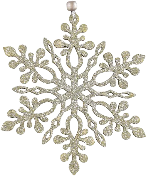 Изображение Елочное украшение 15см Хофф снежинка серебристая Хофф Интерьер , 1 шт