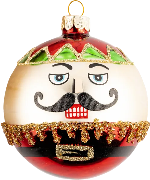 Изображение Шар 8см стекло Хофф щелкунчик Хофф Интерьер , 1 шт