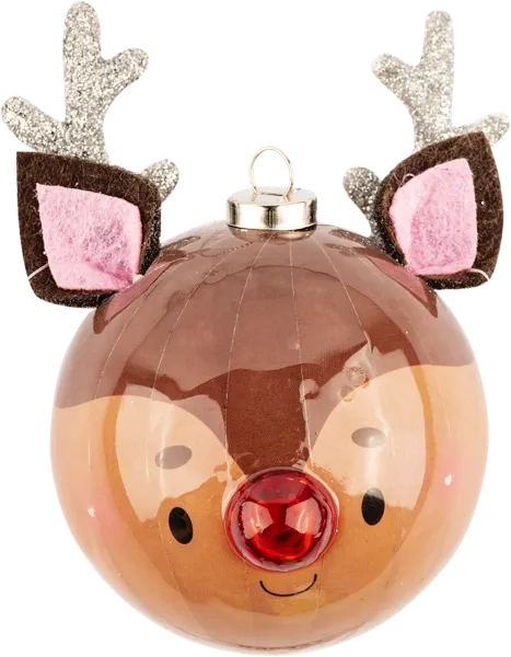 Изображение Шар 6,5см пластик Хофф сумасшедший олень Хофф Интерьер , 1 шт