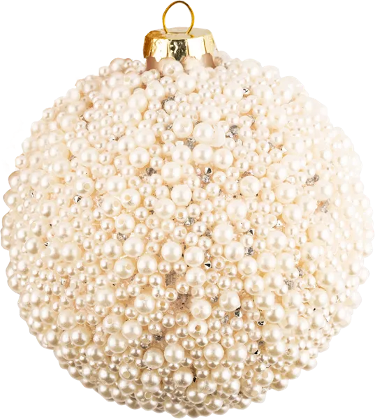 Изображение Шар 10см стекло Хофф жемчужный цветной Хофф Интерьер , 1 шт