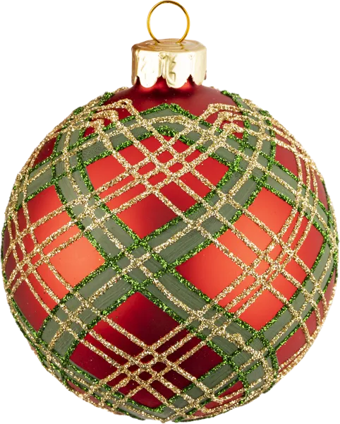 Изображение Шар 8см стекло Хофф шотландский Хофф Интерьер , 1 шт