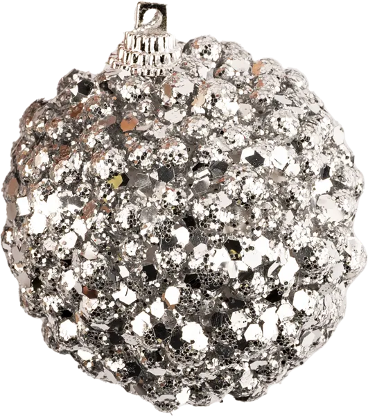 Изображение Шар 6см пластик Хофф искрящиеся шарики Хофф Интерьер , 1 шт
