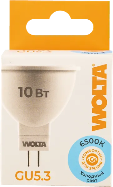Изображение Лампочка 10Вт GU5.3 6500К Вольта светодиодная Вольта к/у, 1 шт