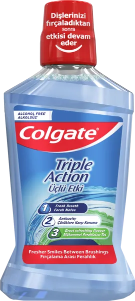 Изображение Ополаскиватель для рта Колгейт плакс тройное действие Колгейт Палмолив п/у, 500 мл