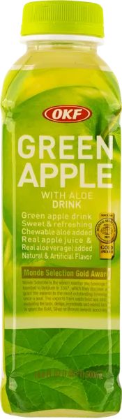 Изображение Напиток сокосодержащий негаз Фрут Дринкс Зеленое яблоко Алоэ ОКФ Корпорейшн п/б, 0,5 л