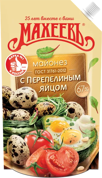 Изображение Майонез 67% Махеевъ с перепелиным яйцом Эссен продакшн АГ м/у, 380 г