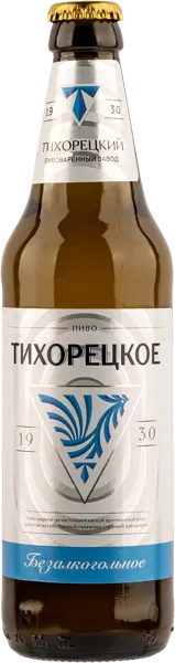 Изображение Пиво безалкогольное 0,05% Тихорецкое Тихорецкий ПЗ с/б, 0,45 л
