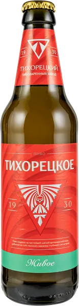 Изображение Пиво светлое Лагер 4,7% Тихорецкое живое Тихорецкий ПЗ с/б, 0,45 л