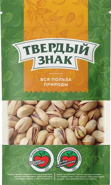Изображение Орехи жареные Твердый знак фисташки соленые Орехпром м/у, 90 г