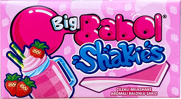 Изображение Жевательная резинка Биг Бабол клубничный коктейль Ван Мелле м/у, 26 г