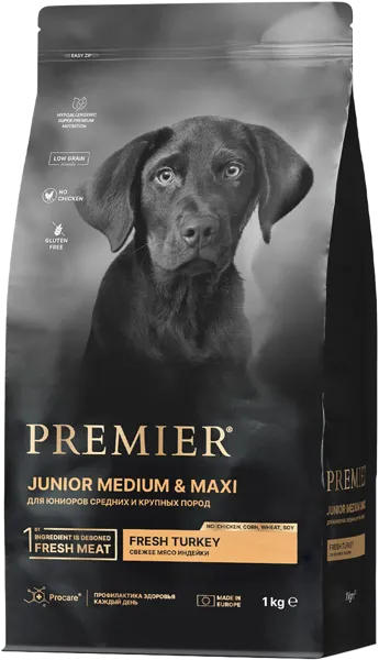 Изображение Корм для юниоров Премьер свежее мясо индейки Юнайтед Петфуд м/у, 1 КГ