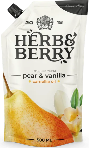 Изображение Мыло жидкое для рук Херб энд берри экзотическая груша ваниль ЭфБиАй Херб м/у, 500 мл
