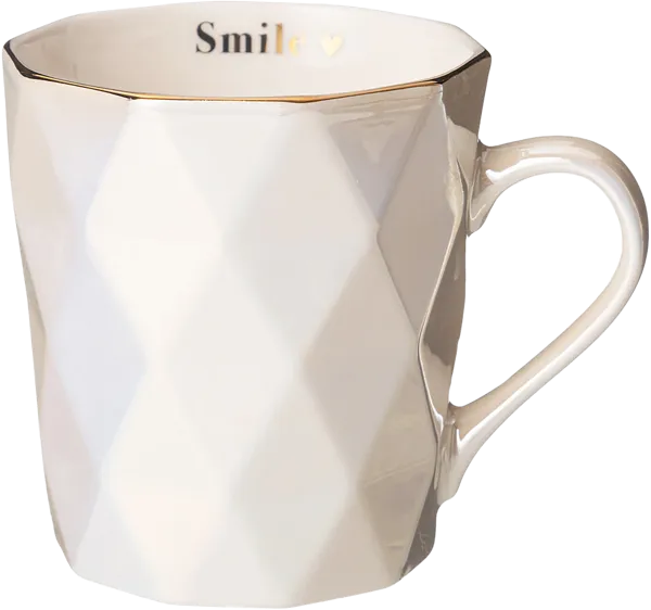 Изображение Кружка 350мл кремовая Лефард смайл перламутровая Лефард , 1 шт