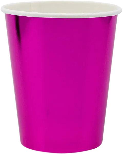 Изображение Одноразовая посуда 250мл Веселая затея стакан розовый фольга Веселая затея кор, 6 шт
