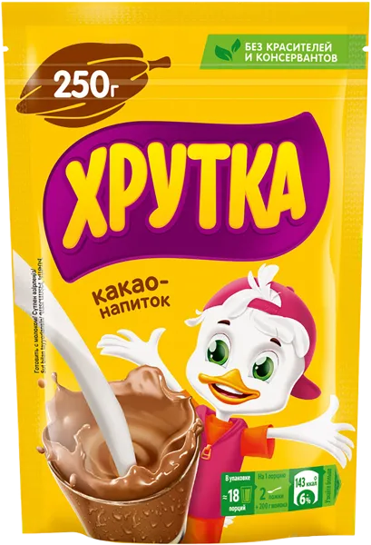 Изображение Какао растворимый Хрутка Нестле м/у, 250 г