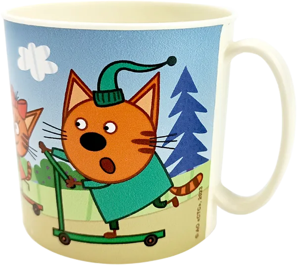 Изображение Кружка 280мл пластик НД плэй три кота Стор , 1 шт