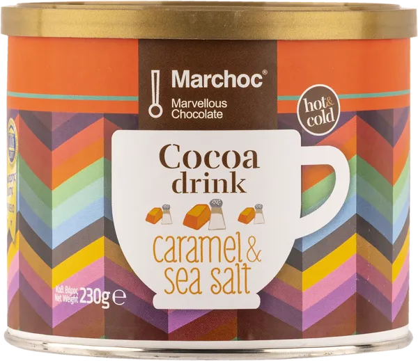 Изображение Горячий шоколад молочный Мархок карамель морская соль Гиалузис С. Лтд ж/б, 230 г