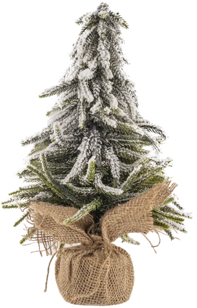 Изображение Елочка 35см настольная Табрис создавай атмосферу заснеженная в горшке Кристмас Квин , 1 шт