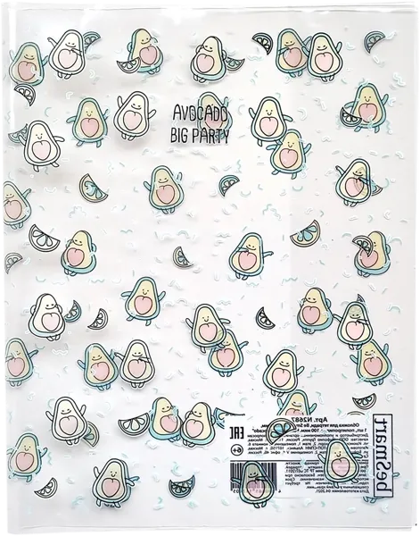 Изображение Обложка 21*35см для тетради Би Смарт авокадо Пластэк 21 , 1 шт