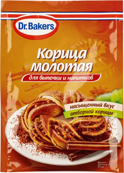 Изображение Корица молотая Др. Бейкерс для выпечки и напитков Др. Бейкерс м/у, 8 г