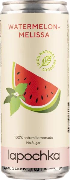 Изображение Напиток газ Лапочка Арбуз Мелисса Островица ж/б, 0,33 л