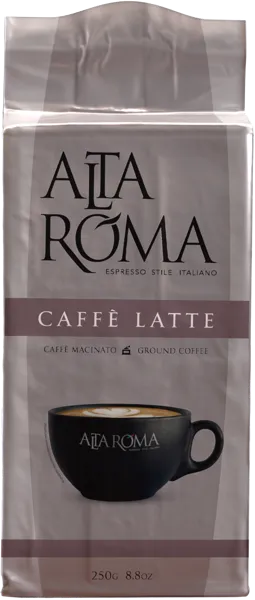 Изображение Кофе молотый Альта Рома каффе латте 100% робуста Алмафуд м/у, 250 г