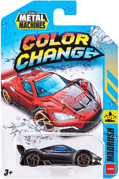 Изображение Машина 1:60 Метал машинс меняющая цвет Зуру к/у, 1 шт