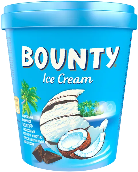 Изображение Мороженое молочное Баунти С мякотью кокоса Юнилевер Русь п/у, 272 г
