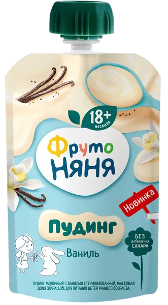 Изображение Пудинг 2% с 18 мес Фрутоняня ваниль Прогресс м/у, 90 г