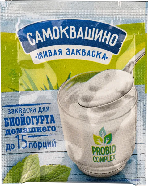 Изображение Закваска Самоквашино Биойогурт домашний Фуд Сервис м/у, 2 г