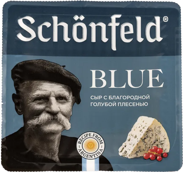 Изображение Сыр 54% с голубой плесенью Шонфелд блю ПиР-ПАК п/у, 100 г