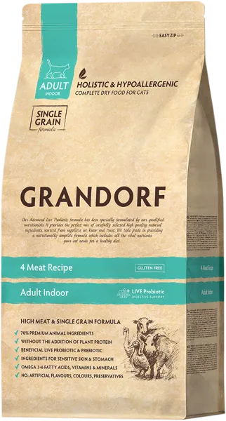 Изображение Корм для кошек Грандорф четыре мяса с пробиотикам Юнайтед Петфуд м/у, 400 г