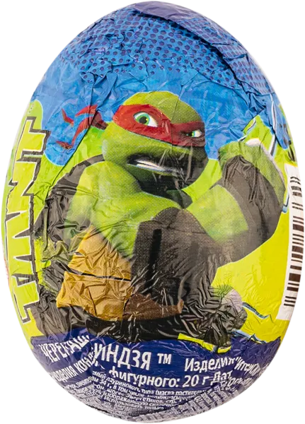 Изображение Шоколад яйцо с игрушкой Черепашки Ниндзя Сладкая сказка п/б, 20 г