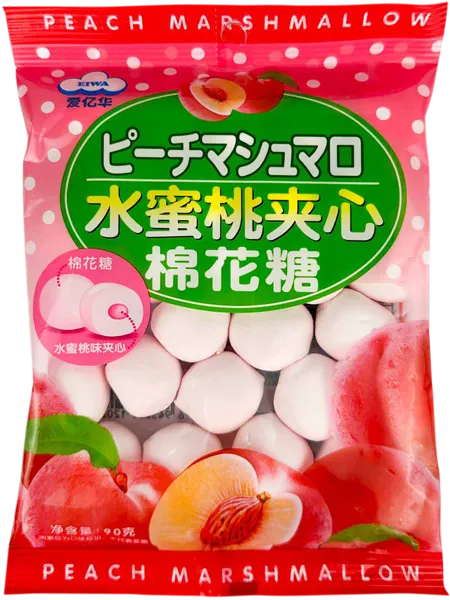 Изображение Маршмеллоу с начинкой Эйва персик Эйва Фудс м/у, 90 г