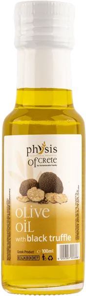 Изображение Масло оливковое 0,8% Физис оф Крит с черным трюфелем Асмарианаки Мария с/б, 100 мл