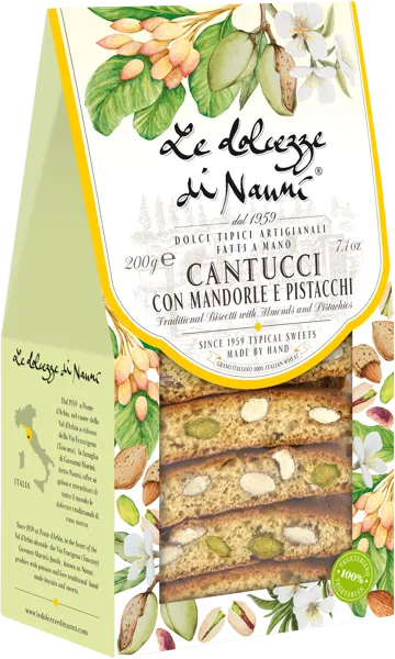 Изображение Кантуччи печенье Дольчезе ди Нанни миндаль фисташка Дольчезе ди Нанни кор, 200 г