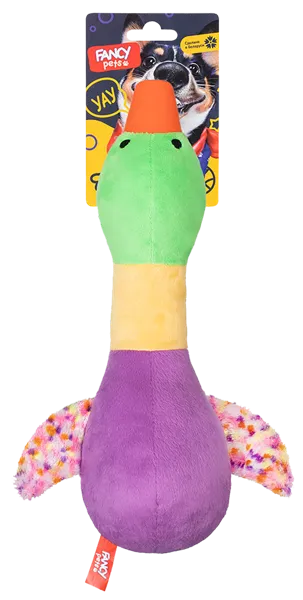 Изображение Игрушка 33см для собак Фэнси петс утка мягкая Волшебный осстров к/у, 1 шт