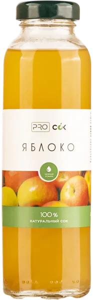 Изображение Сок с мякотью н/о ПроСок яблоко ИП Прокопенко с/б, 0,33 л