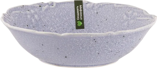 Изображение Миска 18см голубая Табрис сид блоссом с рельефом Ловингхоум , 1 шт