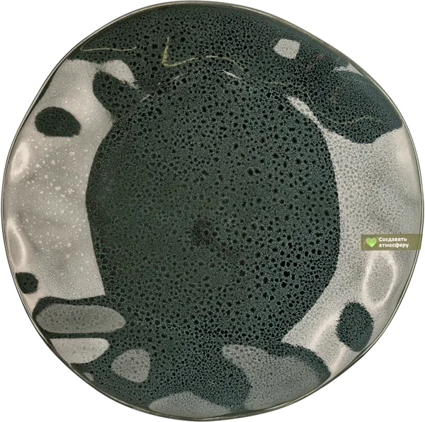 Изображение Тарелка 26см синяя Табрис мэджик леопард мятая Ловингхоум , 1 шт