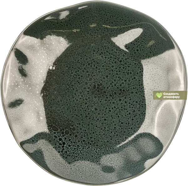 Изображение Тарелка 21см синяя Табрис мэджик леопард мятая Ловингхоум , 1 шт