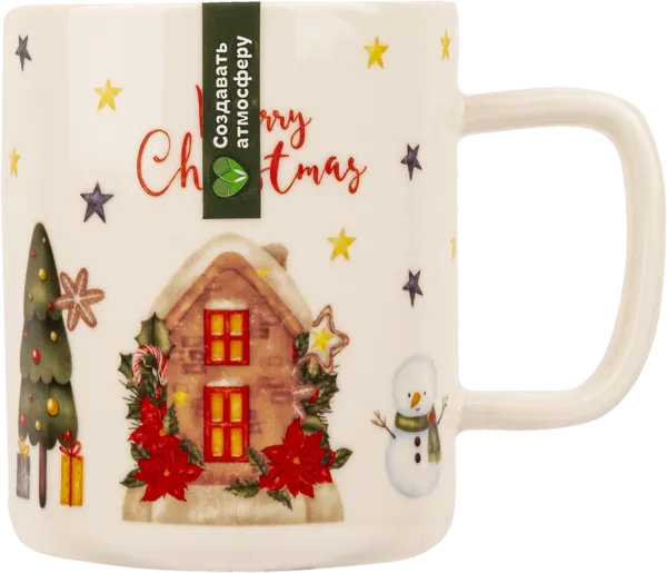 Изображение Кружка 350мл белая Табрис рождество со звездами Ловингхоум , 1 шт