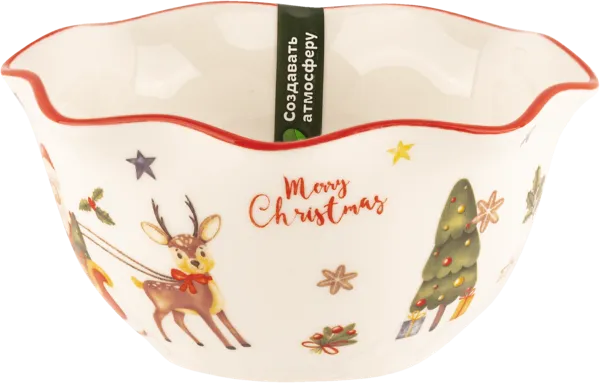 Изображение Салатник 12см белый Табрис санта фигурный Ловингхоум , 1 шт