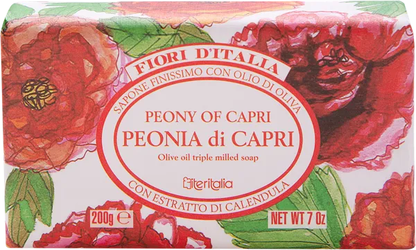Изображение Мыло туалетное Айтериталия пионы капри БиСиЭс м/у, 175 г