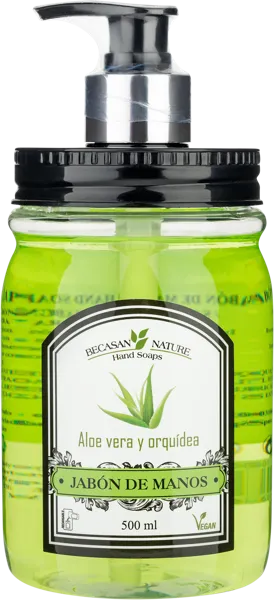 Изображение Мыло жидкое для рук Бекасан нейче алоэ вера БиСиЭс п/у, 500 мл