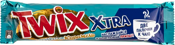 Изображение Батончик Твикс экстра соленая карамель Марс м/у, 82 г