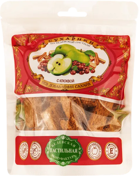 Изображение Сухарики из пастилы Белевская пастила клюква Белевская пастила м/у, 40 г