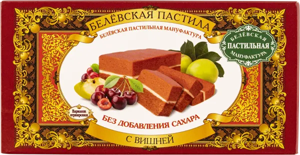 Изображение Пастила без сахара Белевская пастила вишня Белевская пастила кор, 100 г