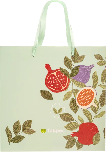 Изображение Пакет 22*22см бумажный Табрис артишок бирюзовый ТАБРИС , 1 шт