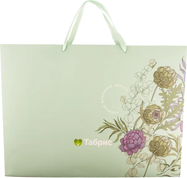 Изображение Пакет 50*37см бумажный Табрис артишок бирюзовый ТАБРИС , 1 шт